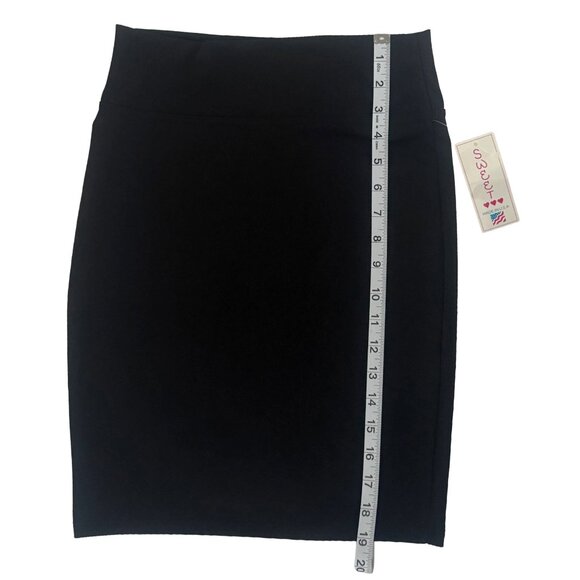 Sweet Black Stretch Bodycon Mini Skirt - XS - Picture 2 of 4
